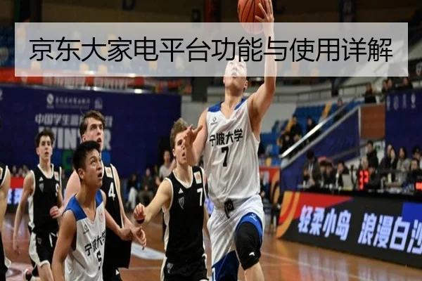 京东大家电平台功能与使用详解